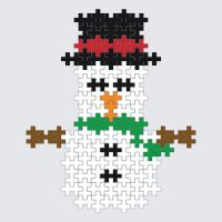 Plus-Plus Snowman instructions