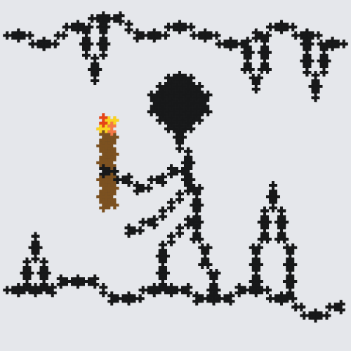 Plus-Plus Stick-man spelunking instructions
