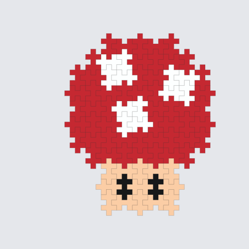 Plus-Plus Super Mushroom instructions