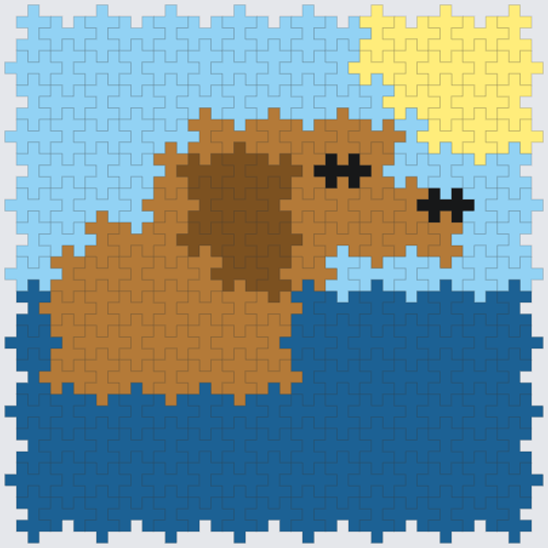 Plus-Plus Swimming dog instructions