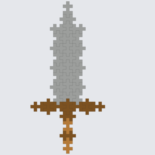Plus-Plus Sword instructions