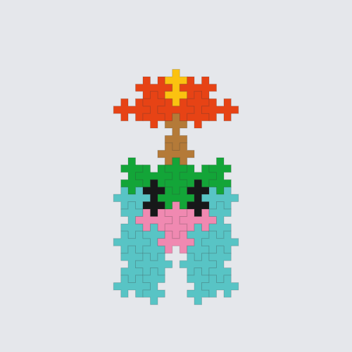 Plus-Plus Venusaur 2D Instructions