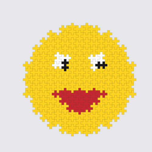 Very happy face