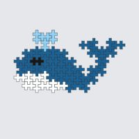 Plus-Plus Whale instructions