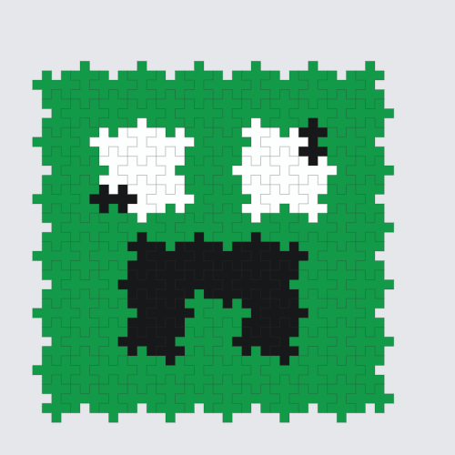 Plus-Plus Woozy creeper instructions