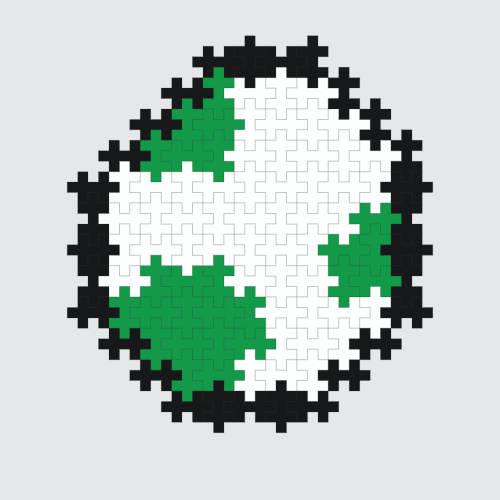 Plus-Plus Yoshi Egg instructions