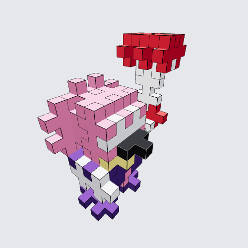 Plus-Plus Amy (from Sonic the Hedgehog) instructions