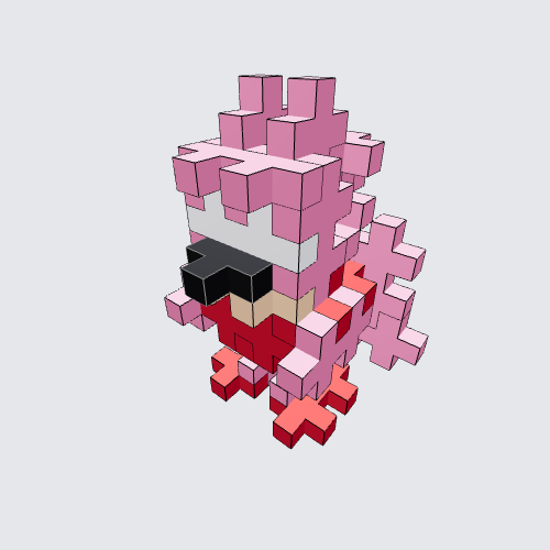 Plus-Plus Amy rose (from sonic the hedgehog) Instructions