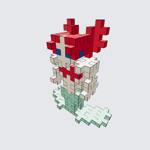 Plus-Plus Ariel (The Little Mermaid) Instructions