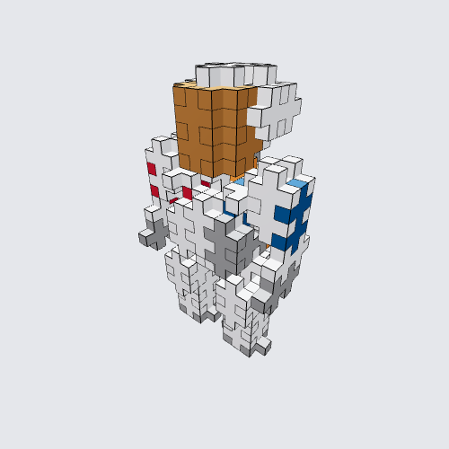 Plus-Plus Astronaut instructions