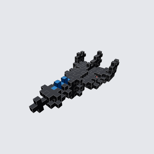 Plus-Plus Black Bird Instructions