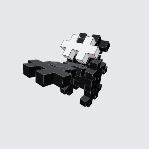 Plus-Plus Black Impostor (Among Us) Instructions