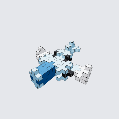 Plus-Plus Blue Plane Instructions