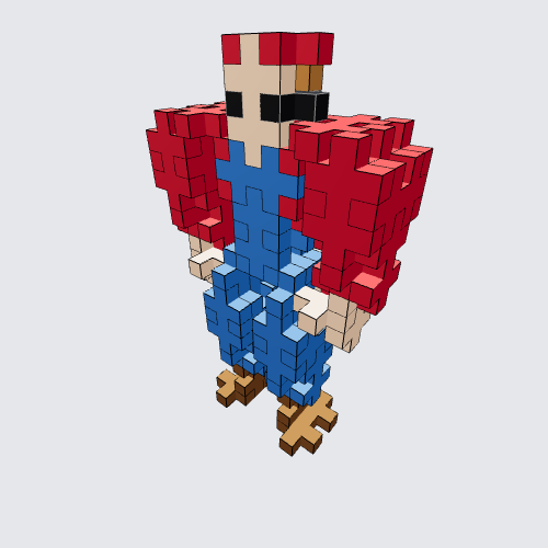 Plus-Plus Buffario (Buff Mario) Instructions