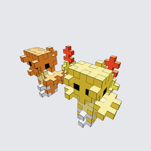 Plus-Plus Charmander and Shiny Charmander Instructions