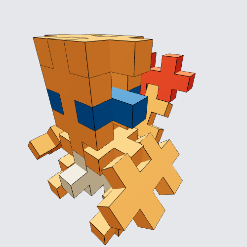 Plus-Plus Charmander Instructions