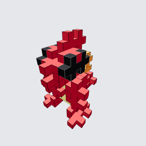 Plus-Plus Charmeleon Instructions