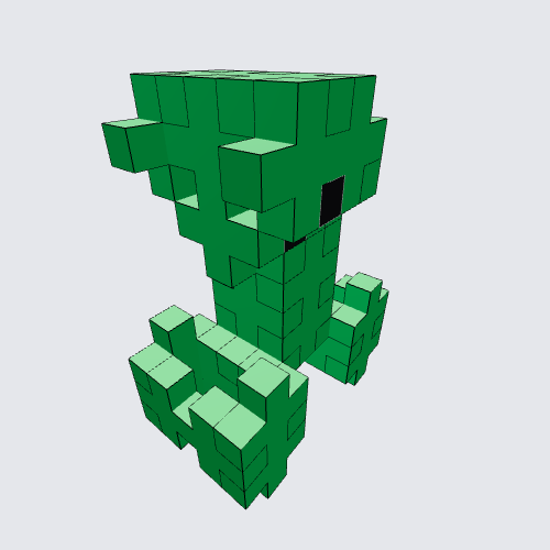 Plus-Plus Creeper Instructions