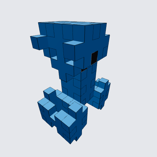 Plus-Plus Creeper Instructions