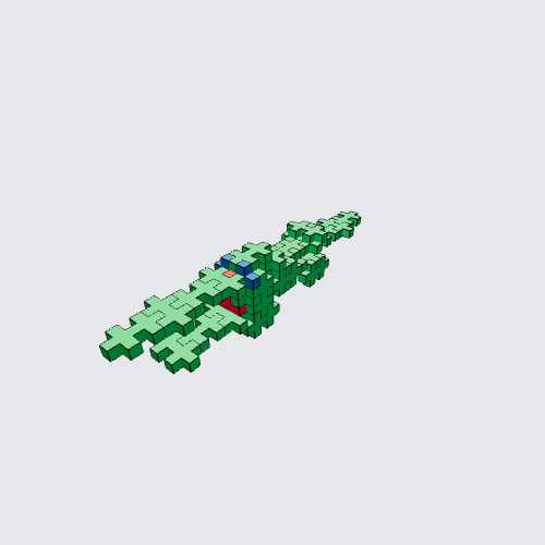 Plus-Plus Crocodile Instructions