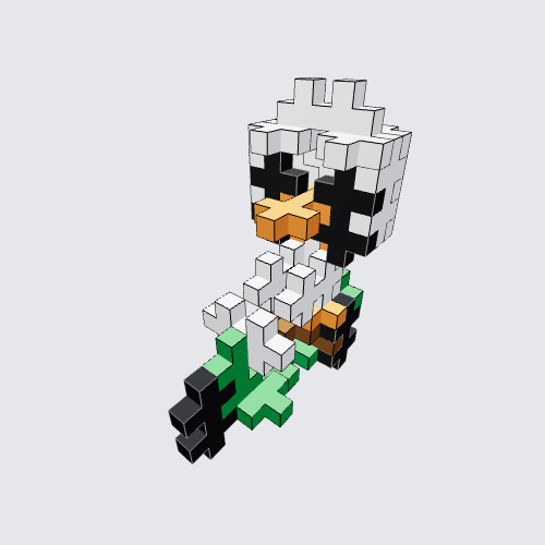 Plus-Plus Duck on a scooter Instructions