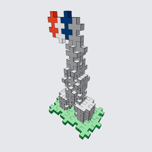 Plus-Plus Eiffel Tower Instructions