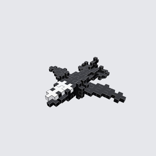 Plus-Plus Fighter jet Instructions