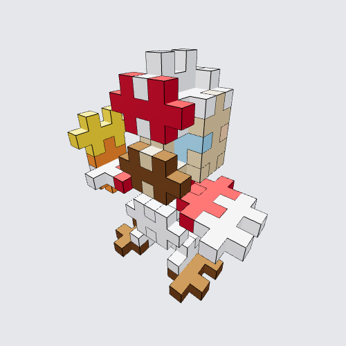 Plus-Plus Fire Mario instructions