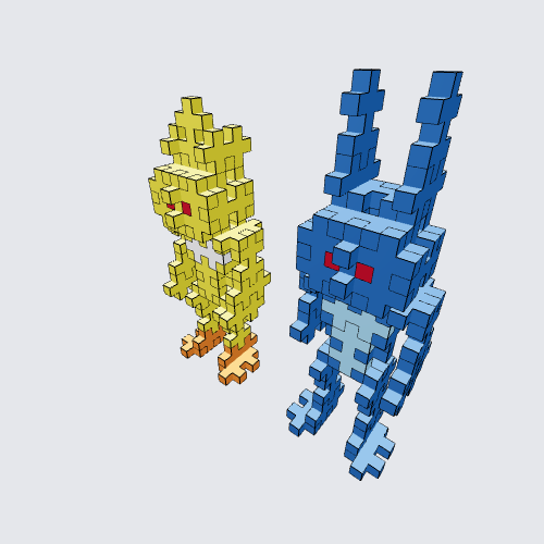Plus-Plus Fnaf Bonnie & Chica Instructions