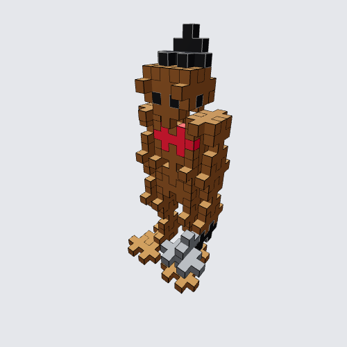 Plus-Plus Freddy faz bear Instructions