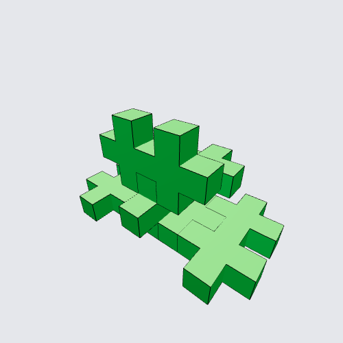 Plus-Plus Frog instructions