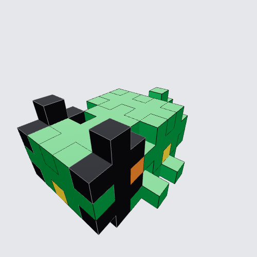 Plus-Plus Frog instructions