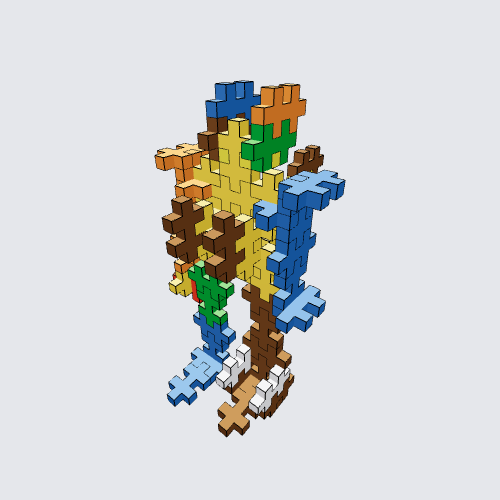 Plus-Plus Gen 1 starter Pokemon robot Instructions