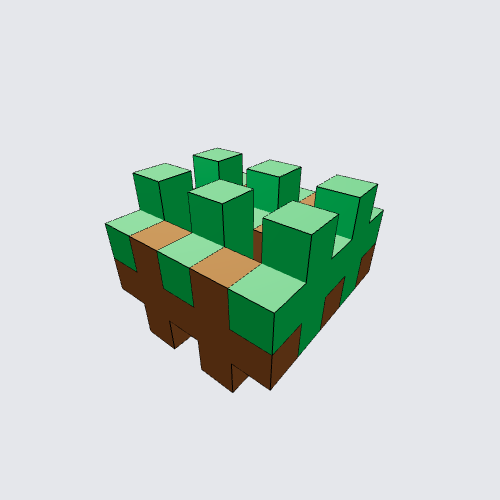 Plus-Plus Grass Block #Minecraft Instructions