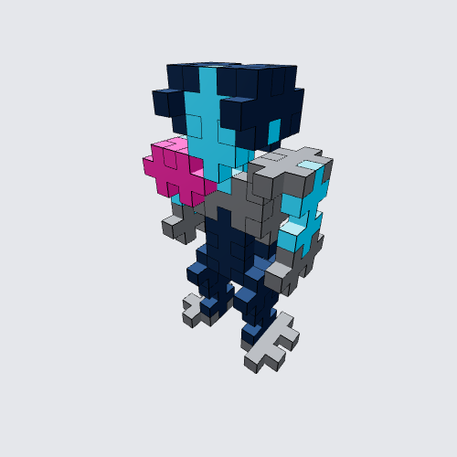 Plus-Plus Kris Dark World (Deltarune) Instructions