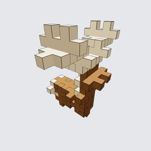 Plus-Plus Male Deer (Legend of Zelda) instructions