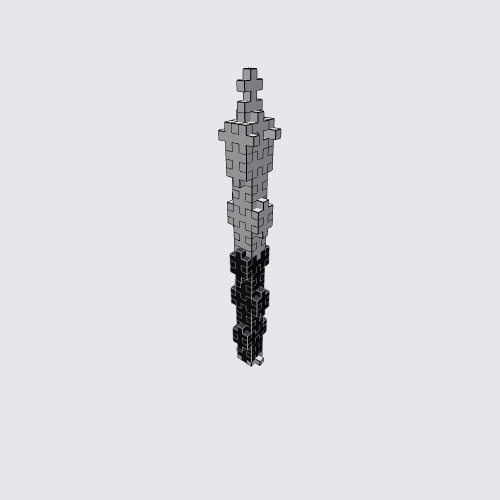 Plus-Plus Minecraft blocky mini knife Instructions