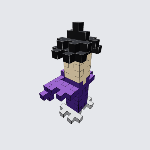 Plus-Plus Minecraft Witch instructions