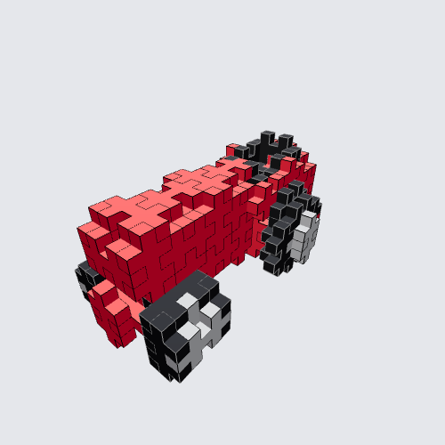 Plus-Plus Old red tractor Instructions