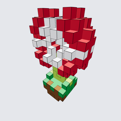 Plus-Plus Piranha Plant with Pot Instructions