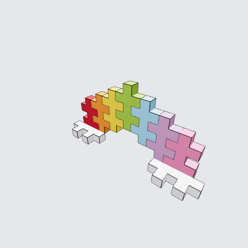 Plus-Plus Rainbow Instructions