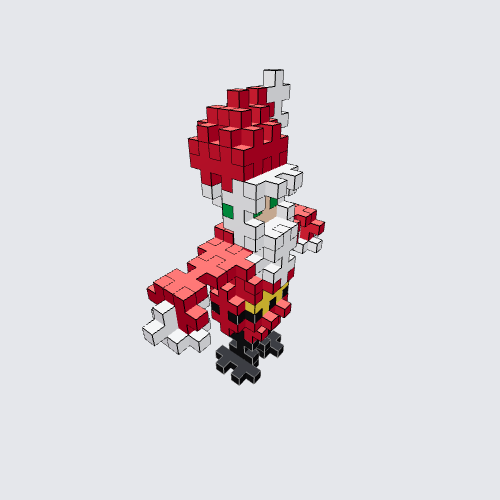 Plus-Plus Santa Clause instructions