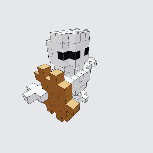 Plus-Plus Skeleton Archer (Minecraft) instructions