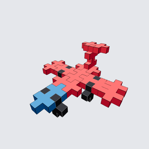 Plus-Plus Small military style plane Instructions