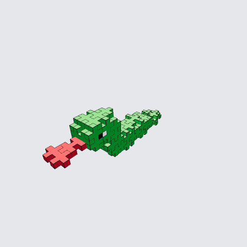 Plus-Plus Snake instructions