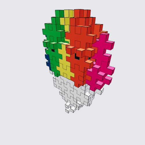 Plus-Plus Snowcone Instructions