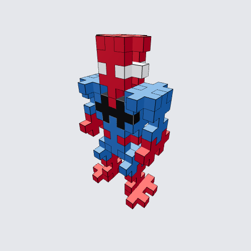 Plus-Plus Spider-Man instructions