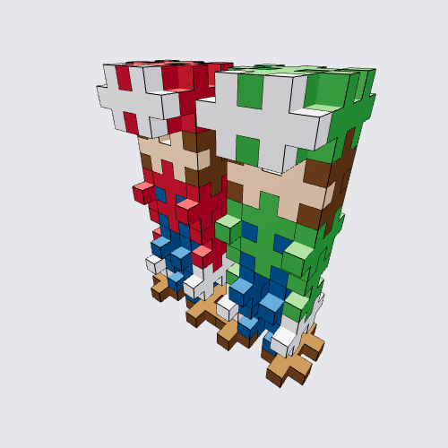 Plus-Plus Super Mario and Super Luigi Instructions