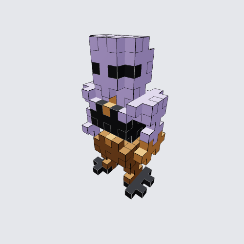 Plus-Plus Thanos (Infinity War) instructions