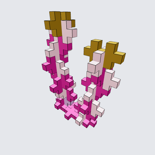 Plus-Plus The golden cactus Instructions